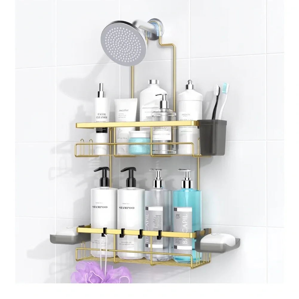 NWT! Gold Shower Caddy